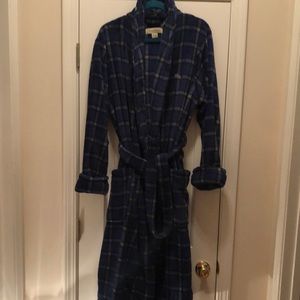 NWOT Tommy Bahama men’s blue plaid robe